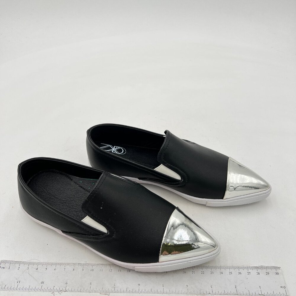 Women's Invisible Height Increasing Elevator Shoes - Black Leather